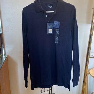 Men’s long sleeves classic polo shirt.